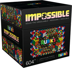Spin Master Casse-tête impossible rubiks 604 pièces - puzzle lenticulaire 681147062771