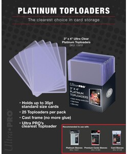 Ultra PRO topload 3x4 35pt platinum 25ct 074427159108