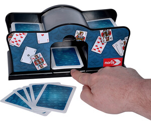 Noris Spiele Mélangeur de cartes automatique a piles 