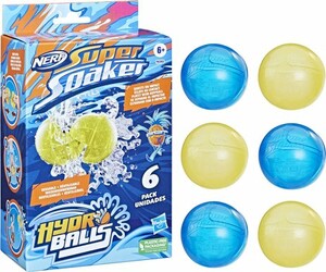 Nerf Pistolet à eau - Nerf Super Soaker Hydro balls ensemble de 6 5010994193553