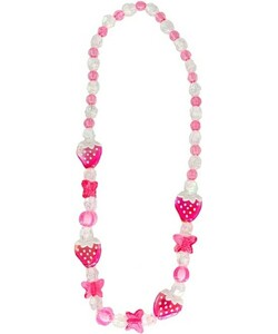 Creative Education Bijou Very Merry Strawberry Necklace, 3 x clear / pk, 3 x green / pk 771877860157