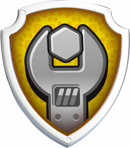 Figurine Rubble La Pat' Patrouille 7 Cm Comansi - Jouet Collection Personnage Paw Patrol