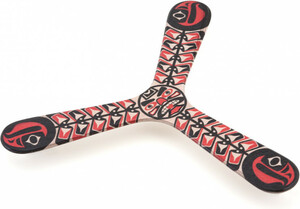 Wallaby Boomerangs Boomerang Wallaby 3 pales Haida, en bouleau aviation, impression numérique, pour droitier seulement *