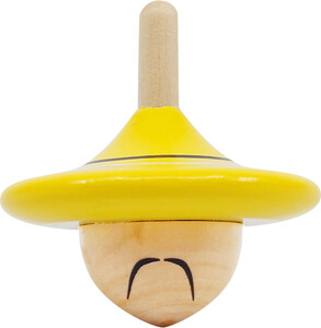 Svoora Toupie de bois en forme de chapeau "Le chinois" 19913012