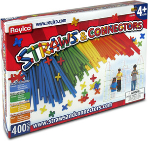 Roylco Pailles et connecteurs 400 pièces (Straws and Connectors) 066960608816