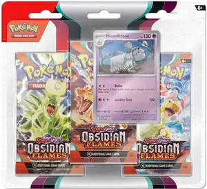 Pokémon Pokemon Scarlet & Violet obsidian flames Houndstone 3pk blister POKEMON