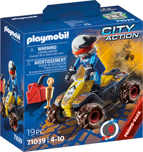 Playmobil Playmobil 71039 Pilote et quad 4008789710390