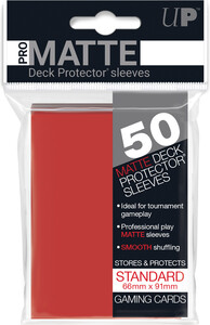 Ultra PRO Protecteurs de cartes mtg pro-matte rouge 66x91mm 50ct 074427826505
