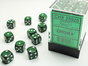 Chessex Dés 36d6 12mm picotés ''Recon'' 601982022266