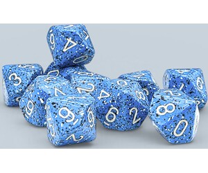 Chessex Dés 10d10 Speckled ocean stone 601982076412
