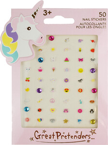 Creative Education Costume Unicorn Nail Stickers, 50pcs 771877877049