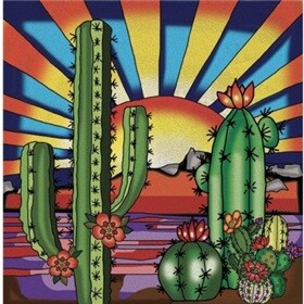 Jacarou Broderie diamant Cactus / Desert Sunset 036336330863