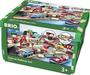 BRIO Brio Train en bois Circuit de chemin de fer Deluxe 33052 7312350330526