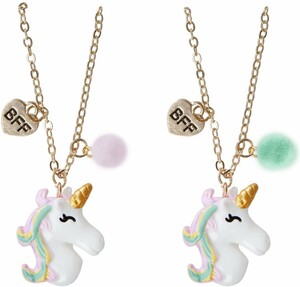 Creative Education Bijou Unicorn Best Friend Necklace - ensemble de 2 771877861116