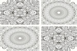 BiMoo Nappe mandala multilingue à colorier 628055074236