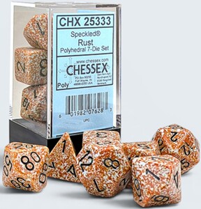 Chessex Dés d&d 7pc Speckled rust 601982076283