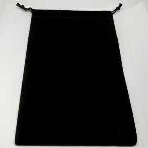 Chessex Pochette à dés 6x10" suédine noir (simili suède) 