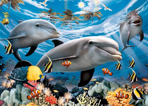 Ravensburger Casse-tête 60 dauphins des caraibes 4005556095933