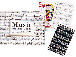 Piatnik Cartes à jouer notes de musique, jeu double 9001890224737