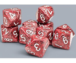 Chessex Dés 10d10 Speckled lava stone 601982076559