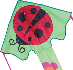 Premier Kites Cerf-volant monocorde large facile à voler Mme coccinelle 46'' x 90'' 630104441265