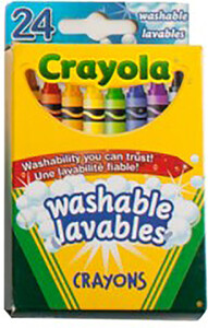 Crayola 24 crayons de cire lavables 10063652692402