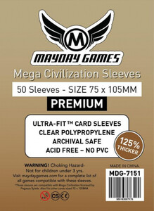 Mayday Games Protecteurs de cartes Mega Civilization 75x105mm 50ct 080162887176