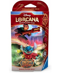 Lorcana Disney lorcana (en) Reign of jafar - Starter Deck - Mulan & Stitch - Ruby & Steel 4050368984821