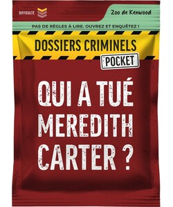 Platonia Games Dossiers Criminels (fr) Pocket - Qui a tué Meredith Carter ? 3760363610274