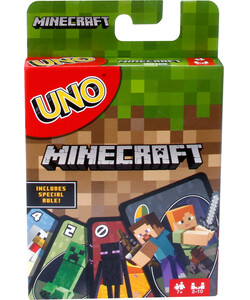 Mattel jeu uno minecraft 887961606782