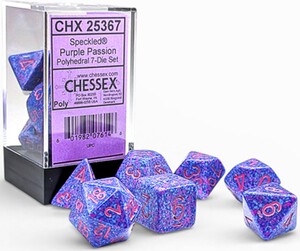 Chessex Dés d&d 7pc Speckled purple passion 601982076146