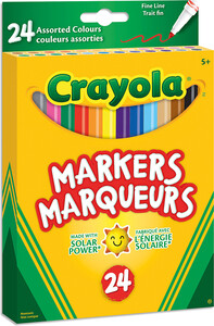 Crayola 24 marqueurs trait fin, Colossal 10063652872408