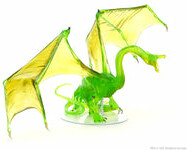 NECA/WizKids LLC MINI Dnd Painted Minis icons : Adult Emerald Dragon Prenium 634482960646
