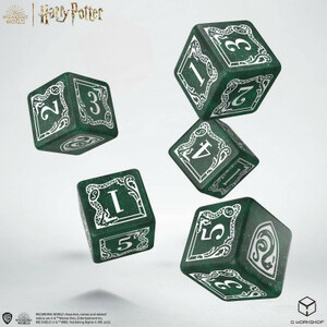 Q-workshop Harry Potter. Slytherin - Dés (5d6) et pochette 5907699496853