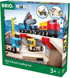Brio Train Brio Train en bois Ciruit rail route transport de roches 33210 7312350332100