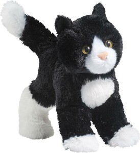 Douglas Toys Snippy Black & White Cat 767548123263