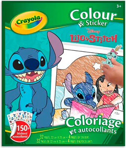 Crayola Lilo & Stitch Cahier à colorier et autocollants 063652398208