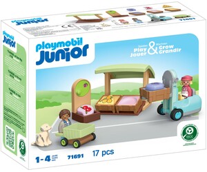 Playmobil Playmobil 71691 JUNIOR Etal de fruits et legumes bio 4008789716910