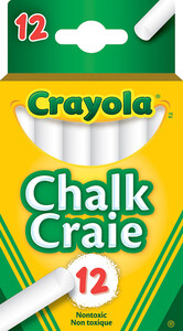 Crayola Crayola - 12 Batons de craie blanche 10063652031218
