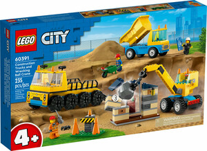 LEGO LEGO 60391 Les camions de chantier et la grue à boule de démolition 673419375238