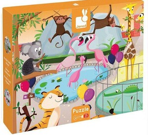 Janod Casse-tête tactile - Une journée au zoo 3700217327743