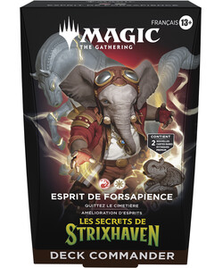 Wizards of the Coast MTG secrets of strixhaven - commander Esprit de Forsapience (francais) MTG