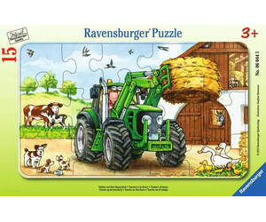 Ravensburger casse-tête Casse-tête 15 Carton encadré - Tractor on the Farm 4005556060443