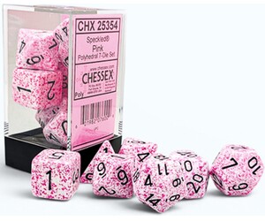 Chessex Dés d&d 7pc Speckled pink 601982076009