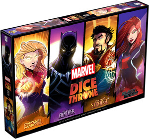 Lucky Duck Games Dice Throne (fr) Marvel - Black Widow vs Doctor Strange vs Captain Marvel vs Black Panther (fr) 691835194134