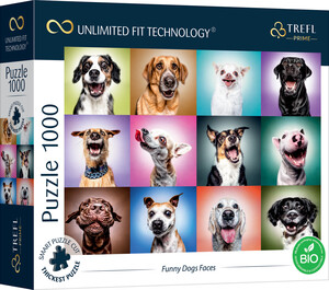 Belvédère jouet Casse-tête 1000 UFT - Visages de chiens drôles 5900511107067
