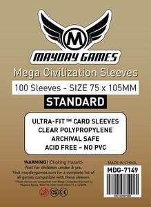 Mayday Games Protecteurs de cartes Mega Civilization 75x105mm 100ct 080162887060