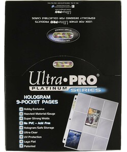 Ultra PRO Feuille collection 9 pochettes top-load Ultra Pro (boite 100) 074427813208