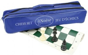Noèse Collection Jeu d'échecs avec sac en toile et tapis, roi 10cm 067233263251