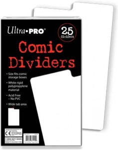 Ultra PRO Comic séparateur blanc 7-1/2" x 11", 25 074427811129